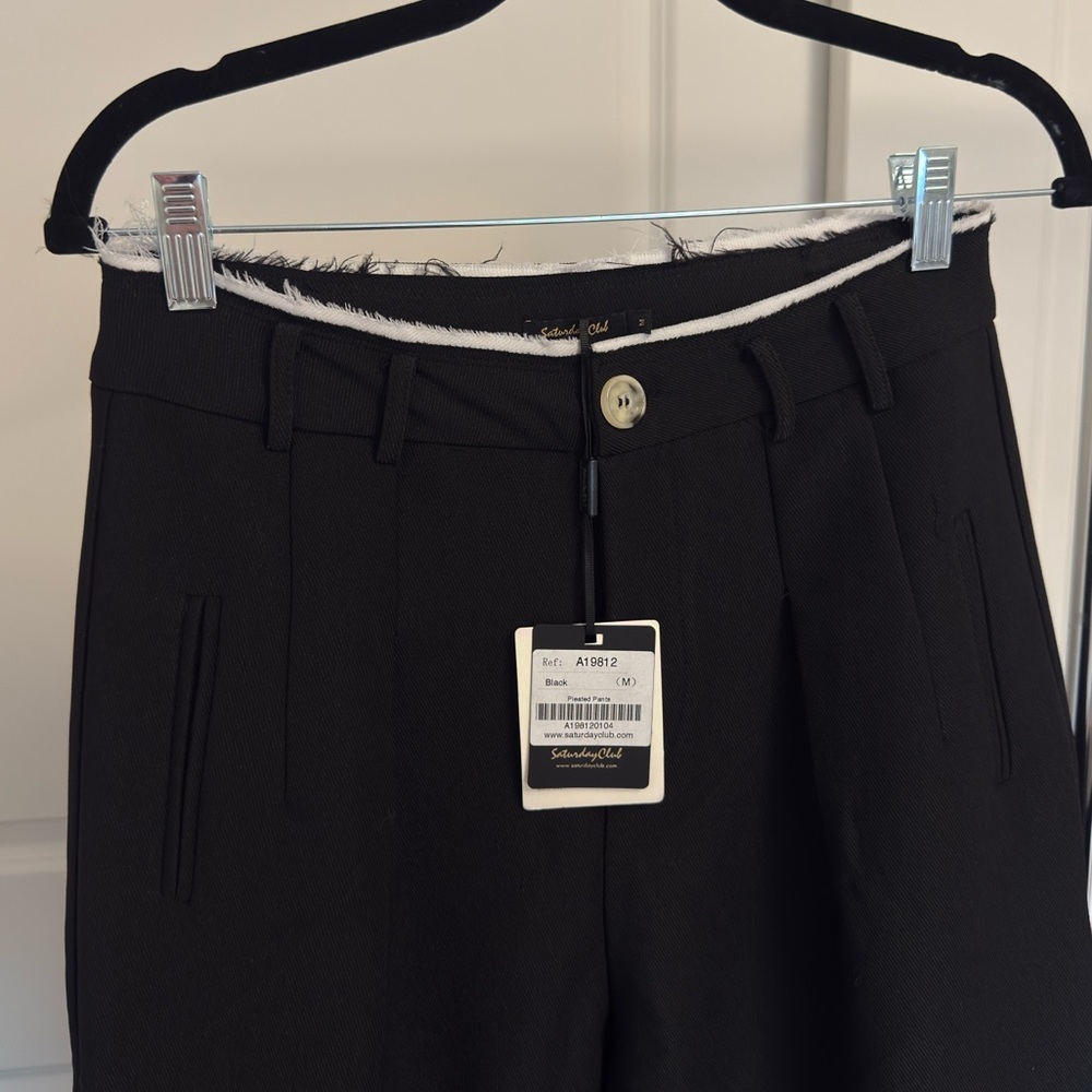 Black Wide-Leg Trousers